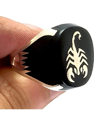 Vogutima Vog Akrep Figürlü 925 Ayar Erkek Gümüş Yüzük