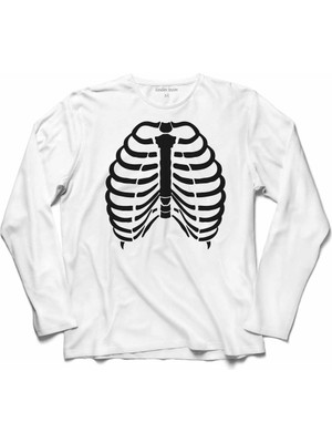 Kendim Seçtim Cadılar Bayramı Halloween Uzun Kollu Tişört Baskılı T-Shirt