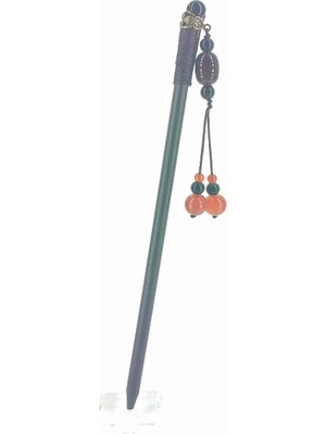 Tedz Collectıon Kahve Akik Püsküllü Topuz Çubuğu