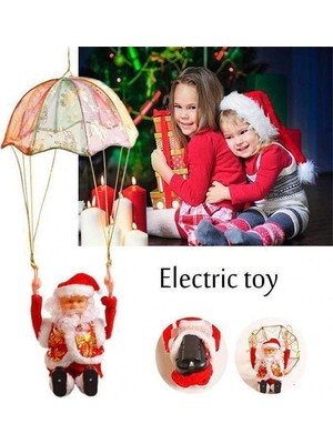 Perfect Choice Asılı Elektrikli Müzik Paraşüt Noel Baba Yuvarlanan Dans Dekorasyonu (Yurt Dışından)