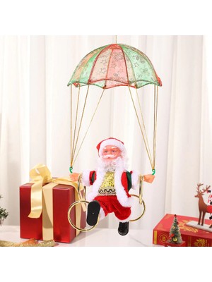 Perfect Choice Asılı Elektrikli Müzikal Paraşüt Noel Baba Dönen Dekorasyon (Yurt Dışından)