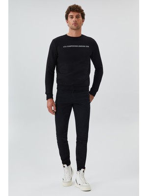 Lee Cooper Steward Erkek Sweatshırt Siyah