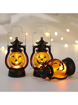 TopOne Cadılar Bayramı 3pcs Için Kuzey Dedeksyonu Olan Küçük Şeytan'ın Lampası Jack-O-Lantern Barı (Yurt Dışından)