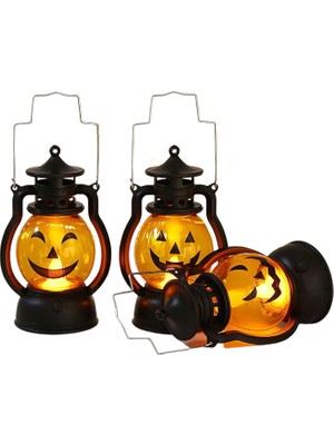 TopOne Cadılar Bayramı 3pcs Için Kuzey Dedeksyonu Olan Küçük Şeytan'ın Lampası Jack-O-Lantern Barı (Yurt Dışından)