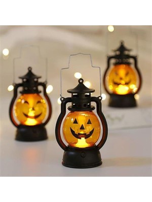 TopOne Cadılar Bayramı 3pcs Için Kuzey Dedeksyonu Olan Küçük Şeytan'ın Lampası Jack-O-Lantern Barı (Yurt Dışından)