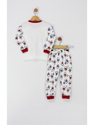 TRENDİMİZBİR Stick Boys Baskılı Pijama Takımı