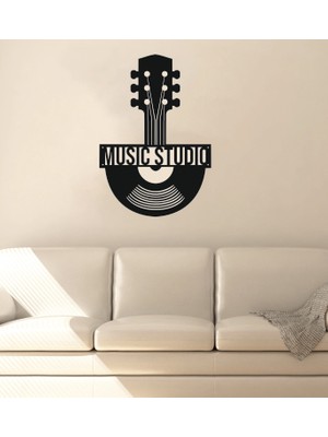 Dekor Treni Music Studio Dekoratif Ahşap Duvar Dekoru