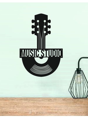 Dekor Treni Music Studio Dekoratif Ahşap Duvar Dekoru