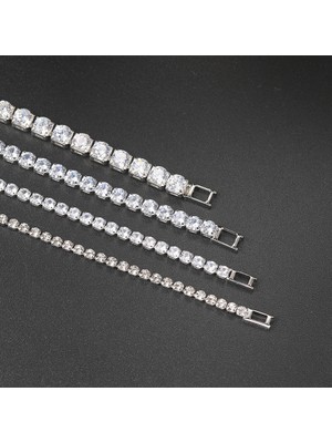 Masoffy H074-18CM Zhouyang Tenis Bilezik Kadınlar Için Lüks Renkli Isteğe Bağlı 2.5mm Cz Kristal Gül Altın Renk Hediye Moda Takı KC128 (Yurt Dışından)