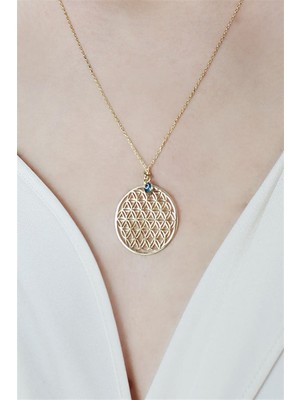 Minamis Silver Minimal Yaşam Çiçeği 925 Ayar Gümüş Kolye