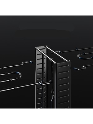 H9 Çıkarılabilir Katlanır Çok Katmanlı Dikey Tencere Kapağı Rafı Mutfak Depolama Rafı (Yurt Dışından)