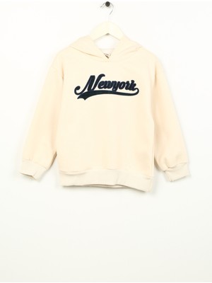Koton Ekru Kız Çocuk Sweatshirt 4WKG10055AK