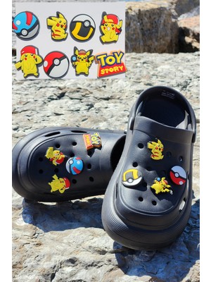 Bear & Pear Pokemon Terlik Süsü 8 Adet Crocs Dahil Tüm Terliklerle Uyumlu Jibbitz