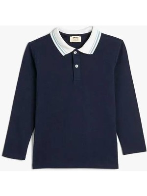 Koton 4WKB10102TK Koton Erkek Çocuk Sweat Lacivert