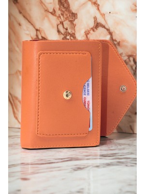 Gülşah Çaptı Bag Kadın Yumuşak Derili Çıtçıtlı ve Fermuarlı Şık Cüzdan Kartlık