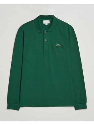 Lacoste Erkek Yeşil Polo Yaka Uzun Kollu Sweatshirt