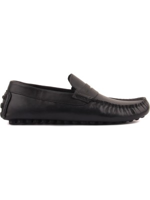 Sail Laker's - Siyah Deri Erkek Loafer Ayakkabı 101-6055-11169