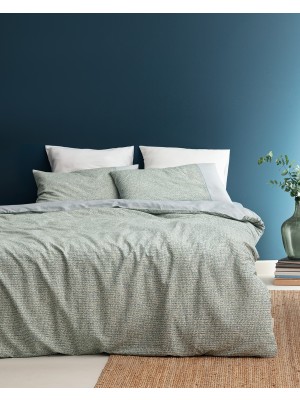 Madame Coco Orpen Çift Kişilik Madame Coco Crep Baskılı Nevresim Takımı - Turkuaz