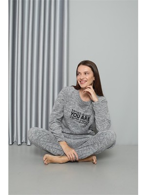 Akbeniz Welsoft Polar Kadın Pijama Takımı 8518