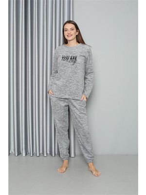 Akbeniz Welsoft Polar Kadın Pijama Takımı 8518