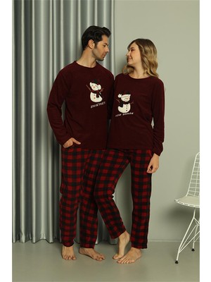 Akbeniz Welsoft Kadın Polar Sevgili Kombini Pijama Takımı 50120