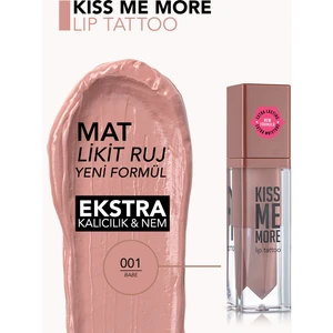 Kiss Me More Yüksek Pigmentli & Mat Bitişli Nemlendirici Likit Ruj