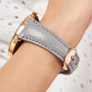 Huawei Watch Kadın Kordon Gri Huawei Watch 4 Gt Gt2 Gt 3 Pro Seramik Elegant 42MM 43MM 20MM Hakiki Deri Kayış