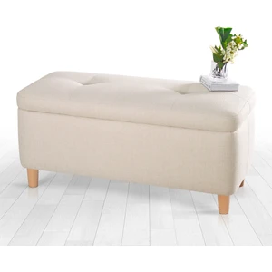 Lorence Home Rocio Sandıklı Bench Puf Krem
