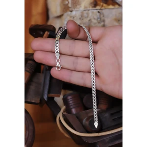 Encili Silver 925 Ayar Gümüş Örgü Model Zincir Bileklik