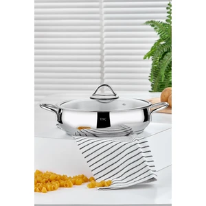 Funda Basık Çelik Tencere 24 Cm