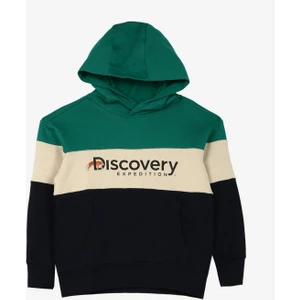 Discovery Expedition Lacivert Erkek Çocuk Kapüşonlu Blok Sweatshirt D3WB-SWT28