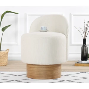 Lorence Home Barren Puf Krem