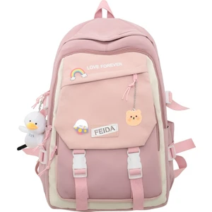 Love Home Okul Çantası Kadın Orta Okul Öğrencisi Sırt Çantası Ortaokul Öğrencisi Büyük Kapasiteli Sırt Çantası 4-6 Sınıf Okul Çantası Ortaokul Kız (Yurt Dışından)