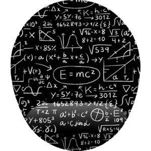Baskı Tech E=mc2 Formüller Bilek Destekli Mouse Pad