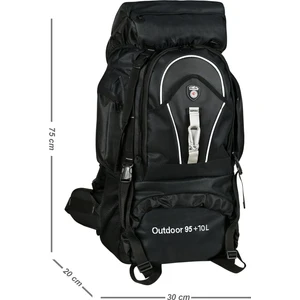 Dağcı Sırt Çantası Outdoor 95+10LT Impertex Kumaşla Dayanıklı ve Hafif