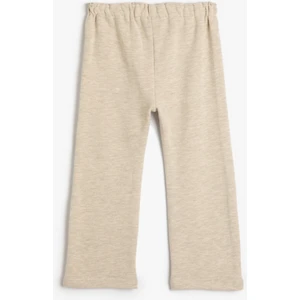 4Wmg40063Ak 050 Bej Kız Bebe Pamuk Jersey Eşofman Altı