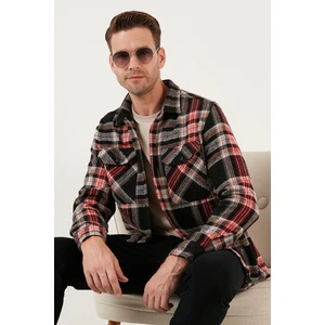 Ekoseli Çift Cepli Regular Fit Kışlık Oduncu Gömlek Erkek Gömlek CF24W127159