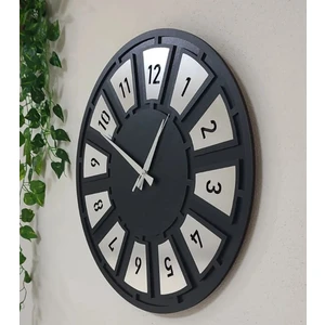 Wooden Factory Tıme Coll. Nest Mdf Yaldız Duvar Saati Gümüş / Sılver