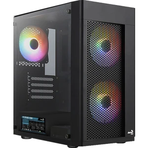 Hexform 400W 3X12CM Frgb LED Fanlı, Mesh Ön Panel, Temperli Cam Yan Panel, USB 3.0 Matx Bilgisayar Kasası (AE-HEXFR-400)