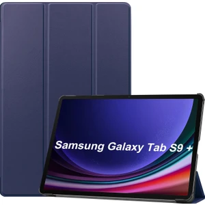 Shin-Wo Samsung Galaxy Tab S9 Plus Folio Kılıf Çok Açılı Standlı Ince Hafif Koruyucu Kapak (Yurt Dışından)