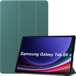 Shin-Wo Samsung Galaxy Tab S9 Plus Folio Kılıf Çok Açılı Standlı Ince Hafif Koruyucu Kapak (Yurt Dışından)