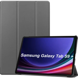 Shin-Wo Samsung Galaxy Tab S9 Plus Folio Kılıf Çok Açılı Standlı Ince Hafif Koruyucu Kapak (Yurt Dışından)
