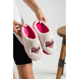 Pofuduk Blackpink Figürlü Panduf Kadın Ev Terliği Tüylü Terlik