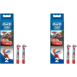 Stages Cars 4'lü Çocuklar İçin Diş Fırçası Yedek Başlığı