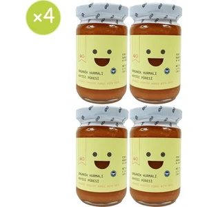 OG natural 4'lü Organik Hurmalı Kayısı Püresi 105 gr +6 Ay