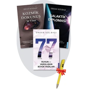 Moda Dağıtım Erhan Kolbaşı 3 Kitap Set / Yetmiş Yedi 77 - Kozmik Dokunuş In Vitro - Galaktik Diplomasi - Destek Y