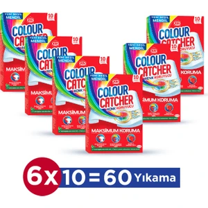 K2r Renk Koruyucu Mendil 6 x 10'lu Paket (60 Yıkama)
