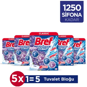 Power Aktiv Katı Tuvalet Bloğu 5 Adet Lavanta Tekli (5'li Set)