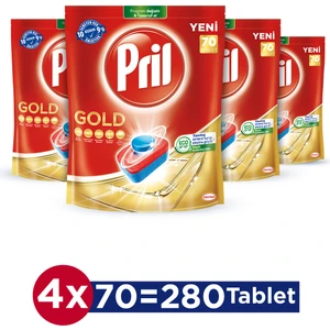 Gold Bulaşık Makinesi Deterjanı 70 Tablet x 4 Adet