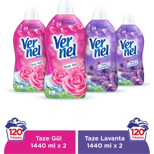 Max Taze Gül 2x1.44L & Vernel Max Taze Lavanta 2x1.44L